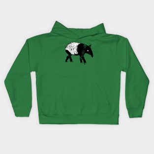 Malayan Tapir | Asian Tapir | Asian Wildlife | Malaysian Rainforest Wildlife | Southeast Asia Kids Hoodie